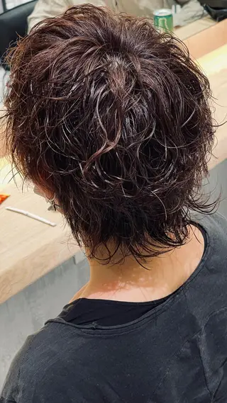 ショート パーマ JOHO 【24時間OK】のヘアスタイル