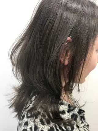 ミディアム カラー 酸性ストレート/ブリ ーチなし/中村 匠のヘアスタイル