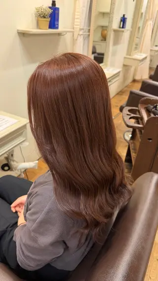 ロング 南草津/トレンドカラ ー/パーマ 西村美月のヘアスタイル