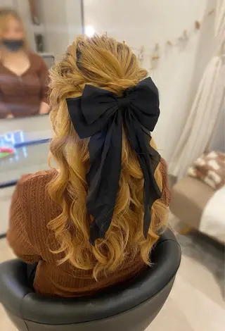 ロング ヘアアレンジ Mikazuki オーナーTeradaのマツエク・マツパデザイン