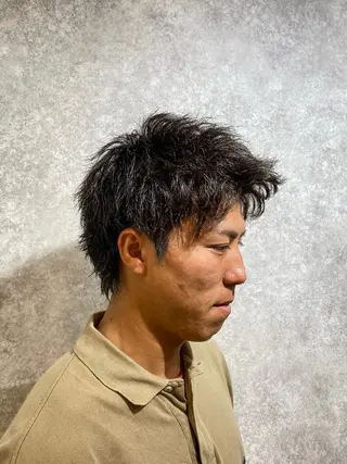 ショート パーマ メンズ メンズ特化型サロン Larus[ラルス]のヘアスタイル