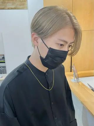 ショート カラー パーマ ヘアアレンジ メンズ キッズ ネイル マツエク・マツパ 森貴裕/ベージュ/ パーマ/オリーブのヘアスタイル