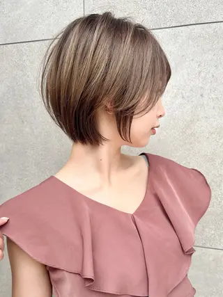 ショート レイヤー❣️縮毛矯 川村利幸のヘアスタイル