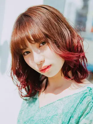 ミディアム WEST✂︎AKI HIRO✂︎大和高田のヘアスタイル