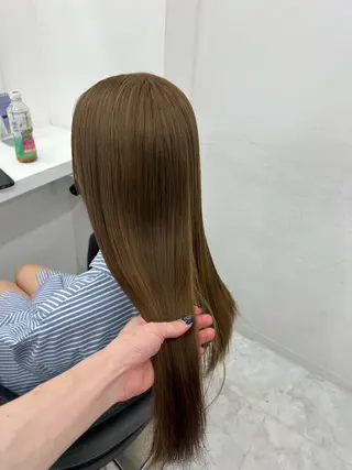 ロング カラー 💖似合わせカラー レイヤー💖縮毛矯正のヘアスタイル