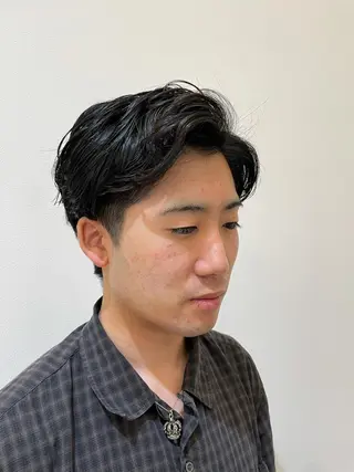 ショート パーマ メンズ 髪質改善/ブリーチ/ ボブ特化/よしきのヘアスタイル