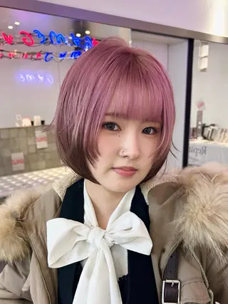 ミディアム MiRI💜地毛級 エクステ✖似合わせ技のヘアスタイル