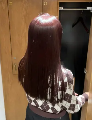 カラー 自然と惹かれる🪷 艶カラー/茉優♩のヘアスタイル
