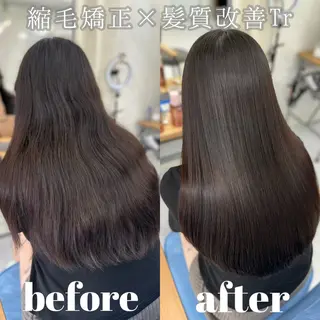ロング パーマ ヘアアレンジ 髪質改善🩵縮毛矯正 代々木/木下のヘアスタイル