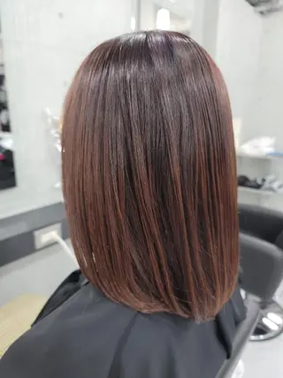 ミディアム カラー ❇️安達 優心❇️ レイヤー/艶髪特化のヘアスタイル