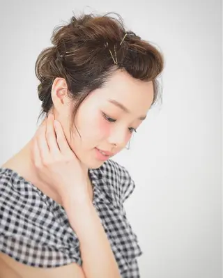 ショート ヘアアレンジ 6月以降は渋谷で受付 ツダケイタロウのヘアスタイル
