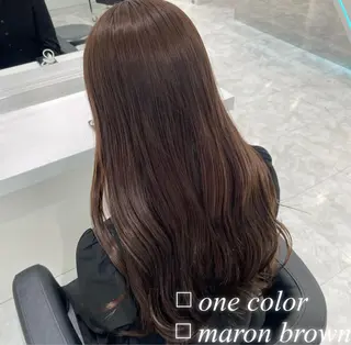 カラー 🤍ブリーチなし ブラウンhimi🤍のヘアスタイル