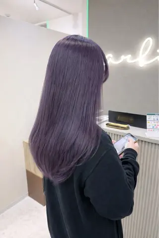 ロング ハイトーン×艶カラー 🤍MIZUKIのヘアスタイル