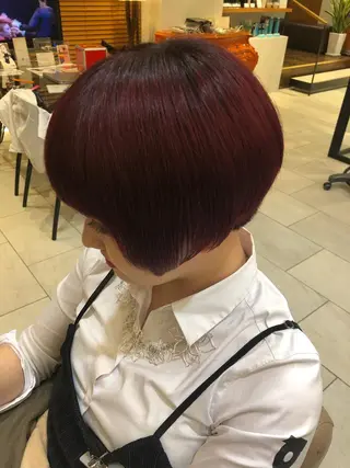 ショート カラー ✨髪質改善ストレート ×ミニボブ✨萩原　翼のヘアスタイル