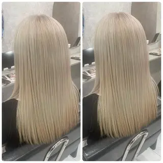 セミロング 🦋ハイトーン🦋 石山 希理🦋のヘアスタイル