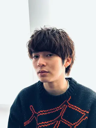 ショート パーマ メンズ Ryo 難波 メンズサロンのヘアスタイル