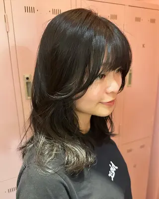 セミロング カラー echelle🦋 【似合わせ】さくらのヘアスタイル