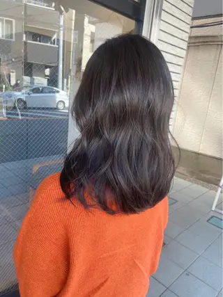 ミディアム カラー 柏韓国ヘア 白石芽衣のヘアスタイル