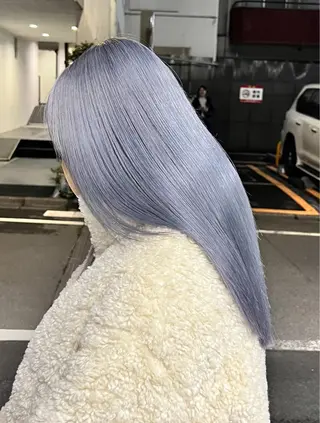 ロング ムラ修正💎 艶髪ハイトーン💎のヘアスタイル