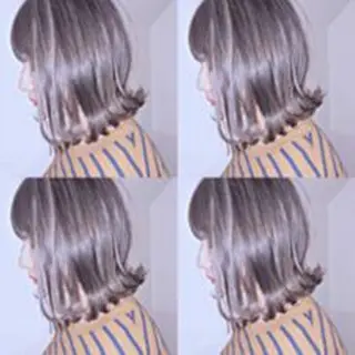 カラー ミディアム Alushe艶髪・ 髪質改善のヘアスタイル