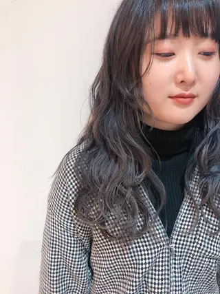 ロング 似合わせ艶髪カラー ❤️ハダユミのヘアスタイル