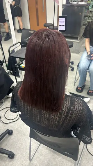 ロング カラー パーマ ヘアアレンジ メンズ キッズ 盛れ韓国ハイトーン 🎀Himari🎀のヘアスタイル