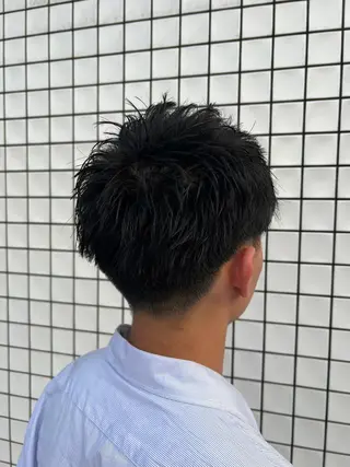 ショート カラー メンズ パーマ ✨メンズカット海老名 No.1/上田琉翔✨のヘアスタイル