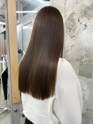セミロング カラー 【全席個室サロン】 NUMBER 天王寺のヘアスタイル