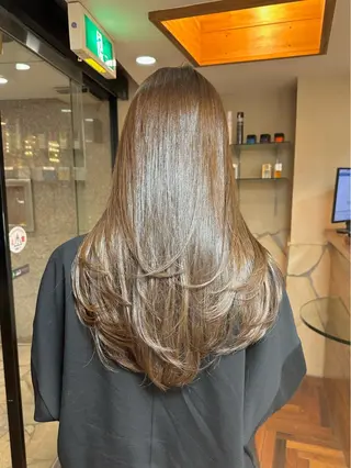 ロング カラー 矢野 晃平のヘアスタイル