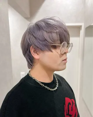 カラー メンズ 三宅健太/レイヤー/ ボブ/透明感カラーのヘアスタイル