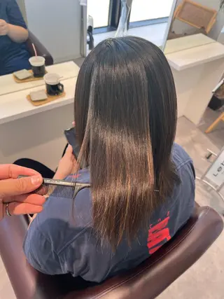 セミロング 青木 稜のヘアスタイル