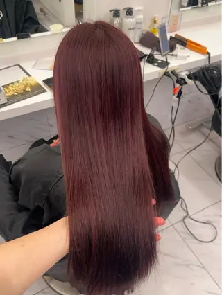 カラー 🥯縮毛/レイヤー/ ベージュヘア🥯のヘアスタイル