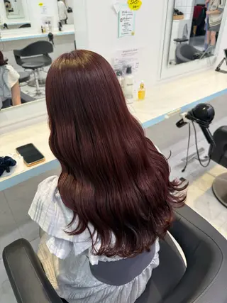 カラー 🇰🇷韓流暖色ヘア 🍒saaya🍒のヘアスタイル