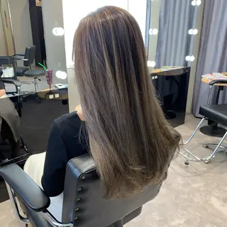 セミロング カラー YUSUKE レイヤーカットカラーのヘアスタイル