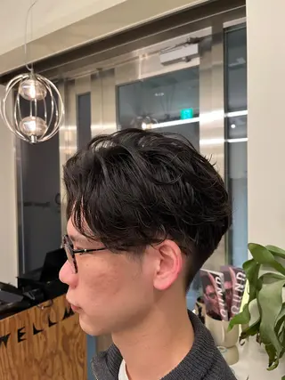 ショート パーマ メンズ 髪質改善/縮毛矯正 艶髪🔥高杉のヘアスタイル