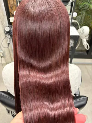 ロング カラー すぐ巻ける縮毛矯正 🍀勝倉　麗のヘアスタイル