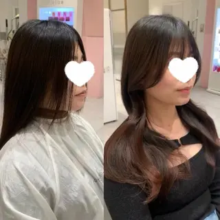 ロング 内田 志乃のヘアスタイル