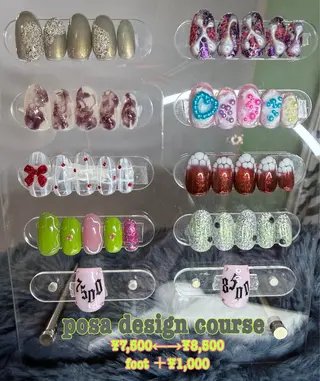 ネイル posa nail モエミのネイルデザイン