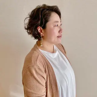 ショート ママ美容師 ＊ヒマワリのヘアスタイル