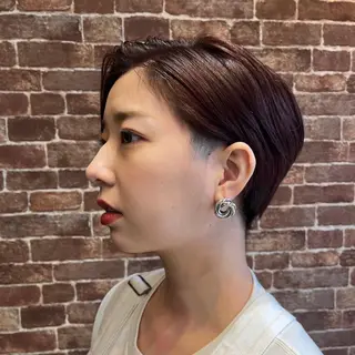 ショート カラー パーマ ヘアアレンジ メンズ キッズ ネイル マツエク・マツパ アイブロウ 久木原 ゆりのヘアスタイル