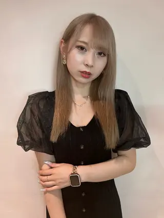 ロング 縮毛矯正 宮本晃成のヘアスタイル