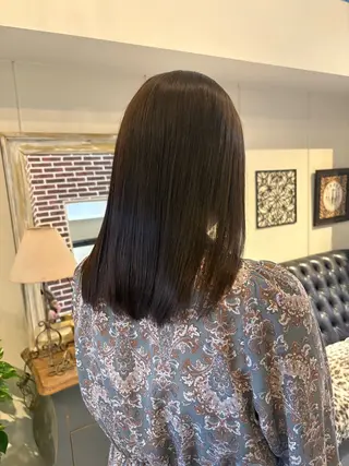 セミロング カラー ichika/福岡 /透明感カラー🤎のヘアスタイル