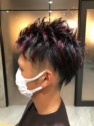 ショート カラー メンズ 杉田 一浩のヘアスタイル