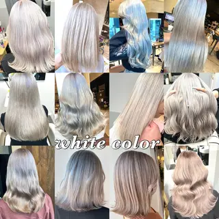 セミロング カラー 顔まわりの神様✨ 透明感カラー藤嶋秀幸のヘアスタイル