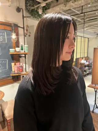 セミロング 韓国好き🇰🇷 美容師MIKUのヘアスタイル