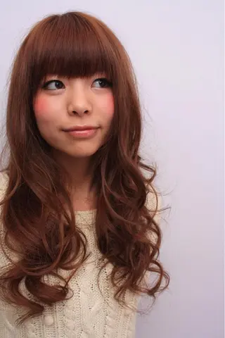 ロング パーマ 髪質改善&ブリーチ 伊勢 祐一郎のヘアスタイル