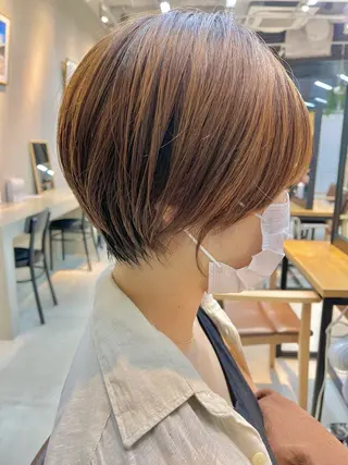 ショート カラー 似合わせショート×透 明感/やじまたかしのヘアスタイル