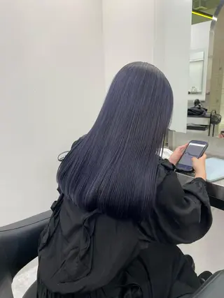 ロング カラー 渋谷人気1位✨カラー 縮毛、髪質改善のヘアスタイル