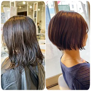 ショート カラー 本田 卓也のヘアスタイル