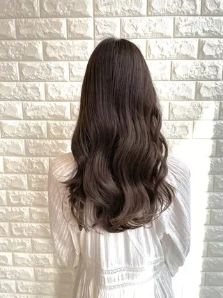 セミロング カラー パーマ ヘアアレンジ 加藤 綾華のヘアスタイル